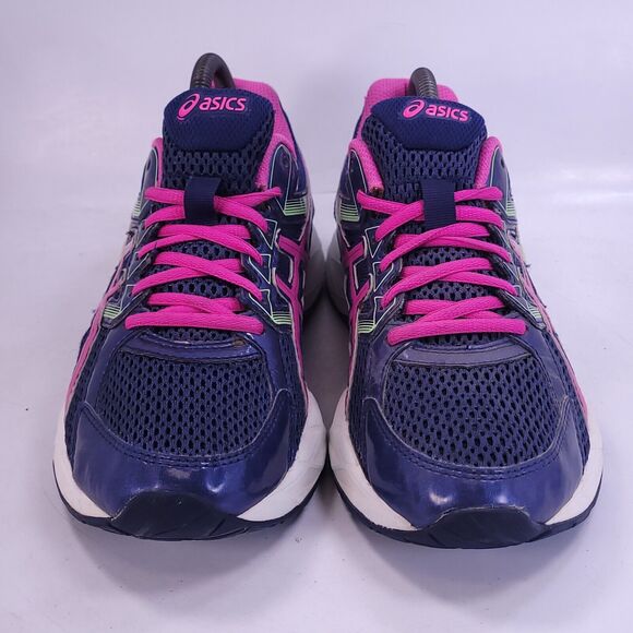 Asics Gel-Contend 3 Athletic Training Shoe Womens Size 8 T5F9Q Blue Pink White - Picture 2 of 9